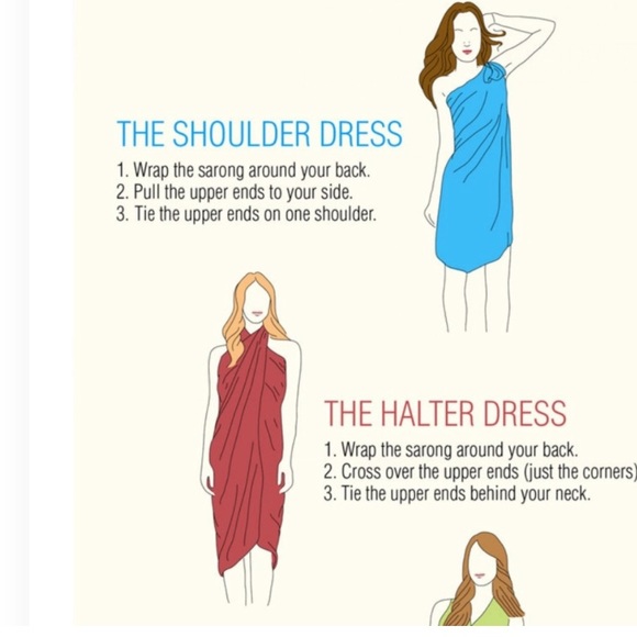 Vintage Turquoise Blue Green Sarong Pareo Wrap Coverup Travel Bohemian Hippie - Picture 7 of 9